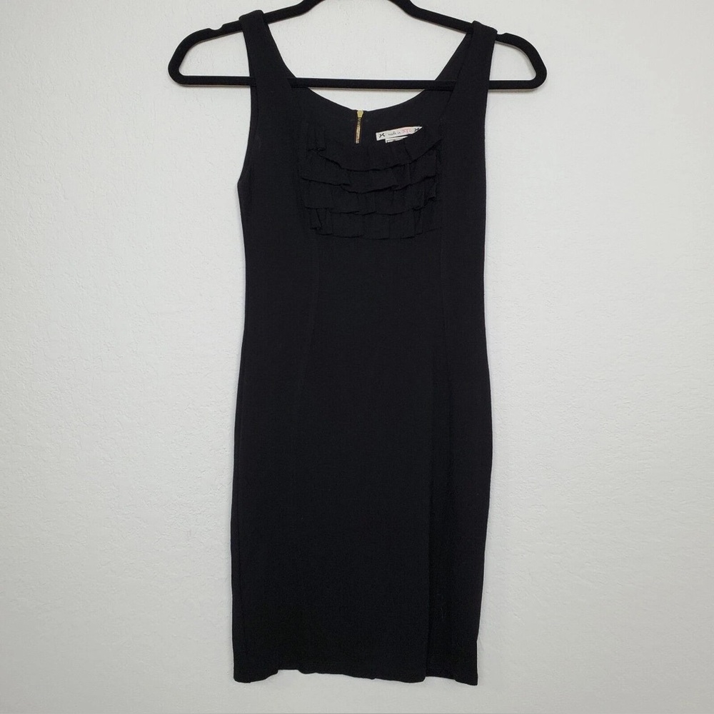 Yoana Baraschi Black Sheath Mini Dress